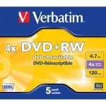 Verbatim Επανεγγράψιμα DVD+RW 4x 4.7GB 5τμχ 43229