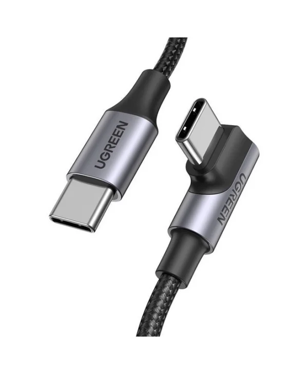 Ugreen US334 Braided USB 2.0 Cable USB-C male - USB-C 100W Μαύρο 2m (70645)