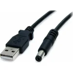 StarTech USB 2.0 Cable USB-A male - DC 5.5mm Μαύρο 2m (USB2TYPEM2M)