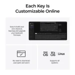 Keychron V1 Ultra 8K V1U-D4 Ασύρματο Gaming Μηχανικό Πληκτρολόγιο 75% με Keychron Silk POM Banana διακόπτες και RGB φωτισμό (Αγγλικό US) - Image 6