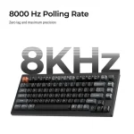 Keychron V1 Ultra 8K V1U-D4 Ασύρματο Gaming Μηχανικό Πληκτρολόγιο 75% με Keychron Silk POM Banana διακόπτες και RGB φωτισμό (Αγγλικό US) - Image 7
