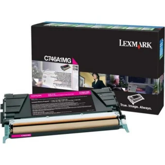 Lexmark C746A3MG Γνήσιο Toner Laser Εκτυπωτή Ματζέντα 7000 Σελίδων C746A3MG
