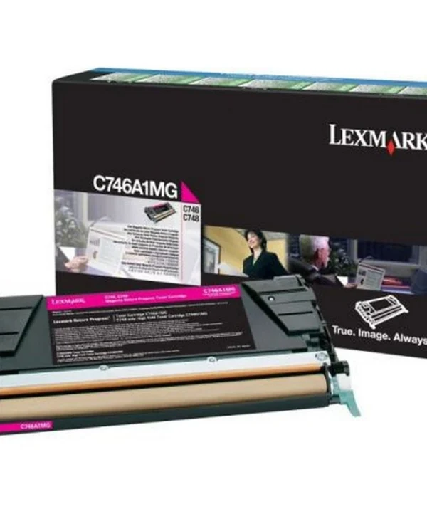 Lexmark C746A3MG Γνήσιο Toner Laser Εκτυπωτή Ματζέντα 7000 Σελίδων C746A3MG