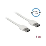 DeLock USB 2.0 Cable USB-A male - USB-A male Λευκό 1m 85193