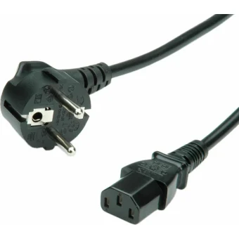 Roline Schuko - IEC C13 Cable 3m Μαύρο 19.08.1030-50