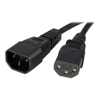 StarTech IEC C14 - IEC C13 Cable 1m Μαύρο PXT1001M