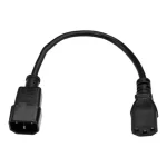 StarTech IEC C14 - IEC C13 Cable 1m Μαύρο PXT1001M - Image 2