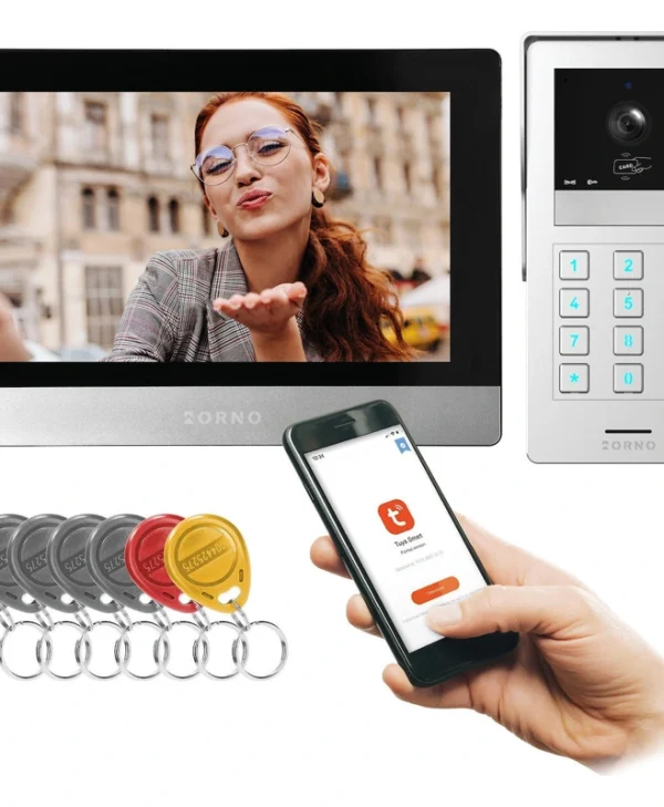 Orno Σετ Θυροτηλεόρασης Wi-Fi Μαύρο ORNO-OR-VID-MA-1080/B