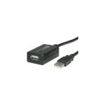 Value USB 2.0 Cable USB-A male - USB-A female Μαύρο 12m 12.99.1110