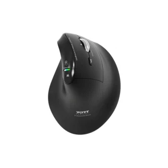Port Designs Ασύρματο Εργονομικό Bluetooth Ποντίκι Μαύρο 910204