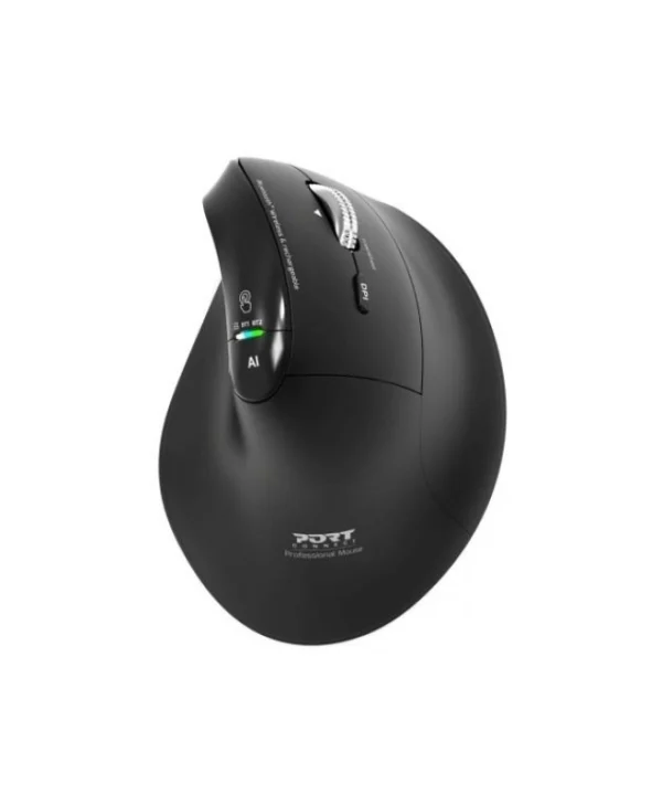 Port Designs Ασύρματο Εργονομικό Bluetooth Ποντίκι Μαύρο 910204