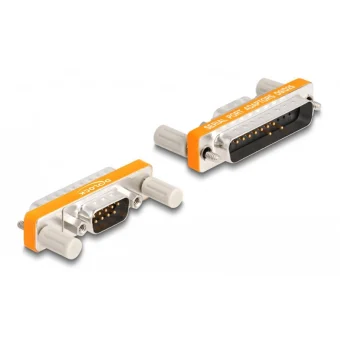 DeLock Μετατροπέας Serial male σε Serial male Ασημί 1τμχ 66980