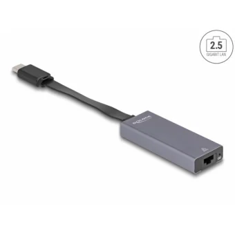 Delock Usb 3.1 Type C To 2.5 Gigabit Lan Slim Adapter Delock 66248