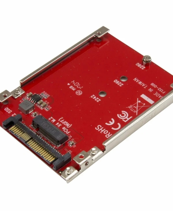 StarTech M.2 to U.2 Adapter - For M.2 PCIe NVMe SSDs Κόκκινο U2M2E125