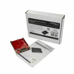 StarTech M.2 to U.2 Adapter - For M.2 PCIe NVMe SSDs Κόκκινο U2M2E125 - Image 5