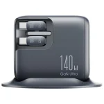 Joyroom Βάση Φόρτισης GaN με 2 Θύρες USB-A και Θύρα USB-C και Καλώδιο USB-C 140W Quick Charge 3.0 σε Γκρι χρώμα (JR-TRD01) - Image 3