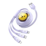 Baseus Retractable USB to Type-C Cable 3.5A Μωβ 1.1m P10362900511-00 - Image 3
