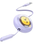 Baseus Retractable USB to Type-C Cable 3.5A Μωβ 1.1m P10362900511-00 - Image 4