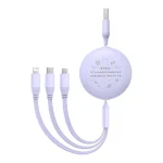Baseus Retractable USB to Type-C Cable 3.5A Μωβ 1.1m P10362900511-00 - Image 5