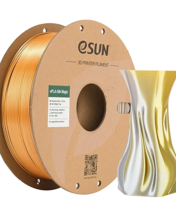 Esun Epla Magic Silk PLA 3D Printer Filament 1.75mm Gold Silver 1kg 1τμχ (Spool) EPLA-SILKMAGIC-P175JS1