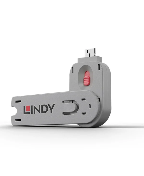 Lindy USB-A Port Blocker Key Pink 40620