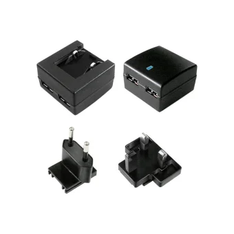 Value Φορτιστής Χωρίς Καλώδιο με 2 Θύρες USB-A 10W Μαύρος (EU+UK)