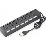 Intronics USB 2.0 Hub 7 Θυρών με σύνδεση USB-A - Image 3
