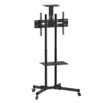 Value TV Cart Black Βάση Τηλεόρασης Δαπέδου έως 70" και 50kg