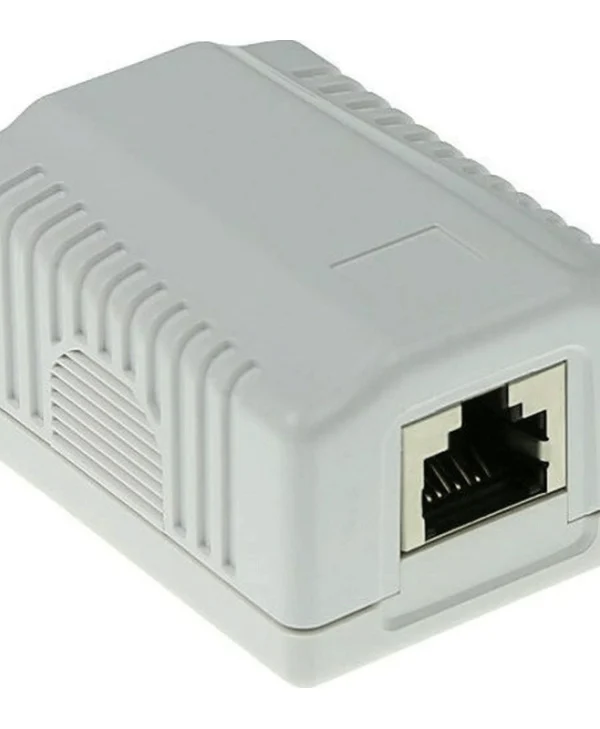 Intronics Μονή Εξωτερική Πρίζα Δικτύου RJ45 Τύπου Cat6 σε Λευκό Χρώμα Αυτοκόλλητη (Cat6a) FA7005 FA7005