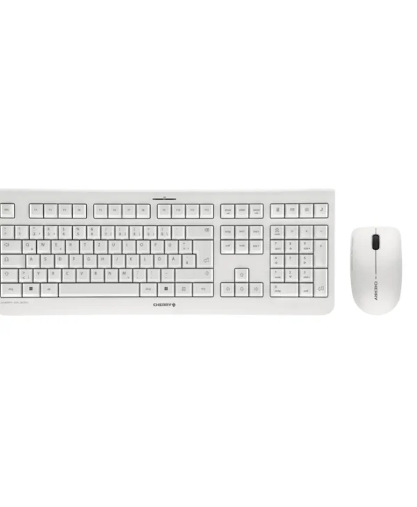 Cherry JD-0710DE-0 Ασύρματο Σετ Πληκτρολόγιο & Ποντίκι Αγγλικό UK Γκρι