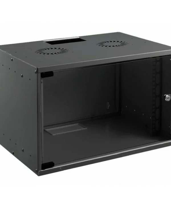 Mirsan Επιτοίχια Καμπίνα Rack 9U Ασυναρμολόγητη 54x45x40cm Μαύρο SOH09U45DE19.02 SOH09U45DE19.02