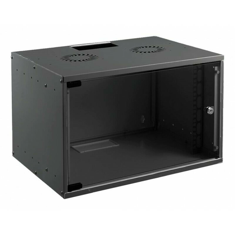 1 Mirsan Επιτοίχια Καμπίνα Rack 9U Ασυναρμολόγητη 54x45x40cm Μαύρο SOH09U45DE19.02 SOH09U45DE19.02 - Image 1