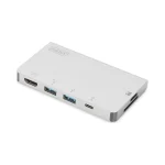 Digitus USB-C Docking Station με HDMI 4K PD Ασημί (DA-70867) DA-70867