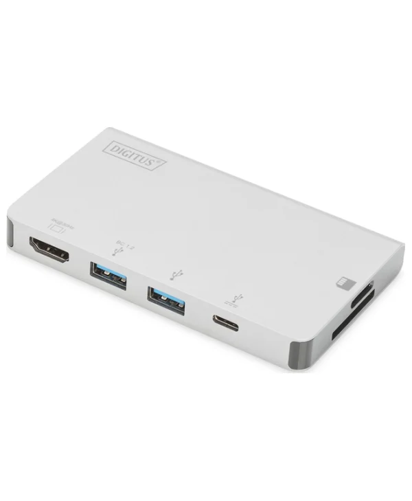 Digitus USB-C Docking Station με HDMI 4K PD Ασημί (DA-70867) DA-70867