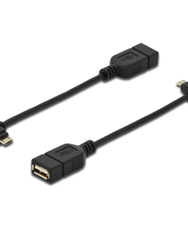 Digitus Μετατροπέας micro USB male σε USB-A female 1τμχ AK-300313-002-S AK-300313-002-S