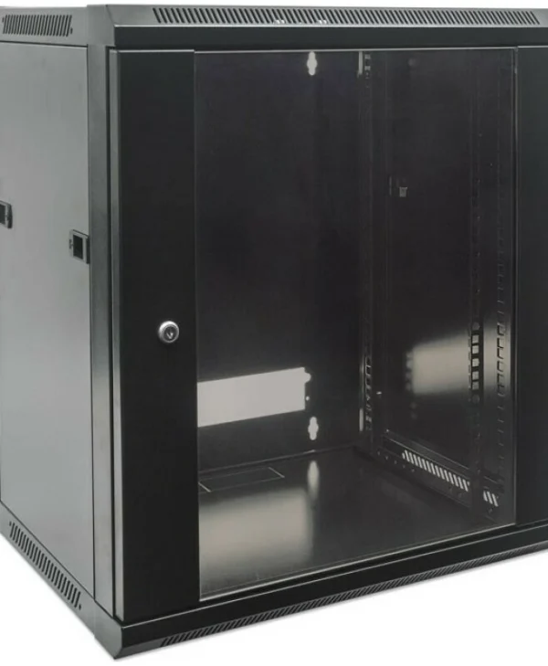 Mirsan Επιτοίχια Καμπίνα Rack 7U 56.5x45cm Μαύρο WTC07U45MN.01 WTC07U45MN.01