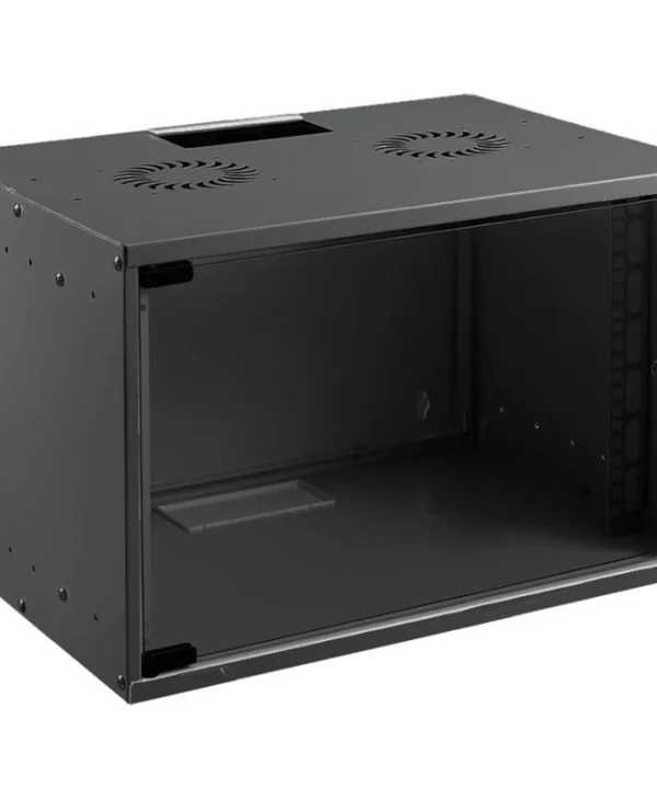 Mirsan Επιτοίχια Καμπίνα Rack 9U 56x60x44.5cm Μαύρο WTC09U60MN.01 WTC09U60MN.01