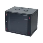 Mirsan Επιτοίχια Καμπίνα Rack 12U 56.5x60x58cm Μαύρο WTC12U60MN.01 WTC12U60MN.01