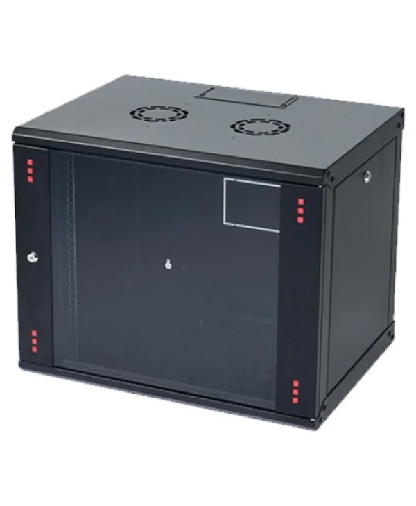Mirsan Επιτοίχια Καμπίνα Rack 12U 56.5x60x58cm Μαύρο WTC12U60MN.01 WTC12U60MN.01