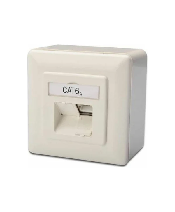 Digitus Μονή Εξωτερική Πρίζα Δικτύου RJ45 Τύπου Cat6 σε Λευκό Χρώμα DN-9007-S-1 DN-9007-S-1