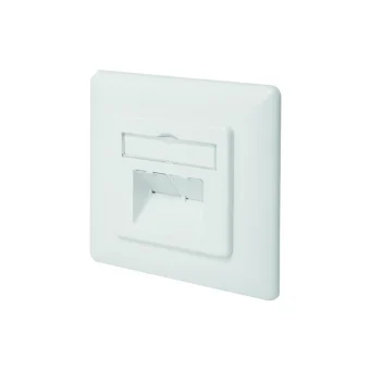 Digitus Διπλή Πρίζα Δικτύου RJ45 με Πλαίσιο Τύπου Cat6 σε Λευκό Χρώμα DN-9008-1 DN-9008-1