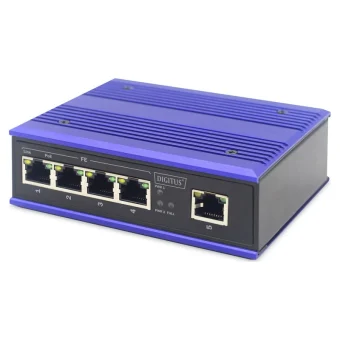 Digitus DN-650107 Unmanaged L2 PoE++ Switch με 4 Θύρες Ethernet DN-650107