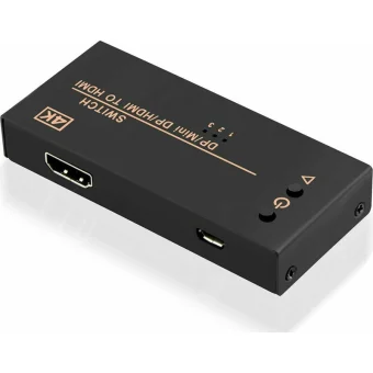 Roline Μετατροπέας HDMI female σε DisplayPort / HDMI / mini DisplayPort female 1τμχ 14.99.3541
