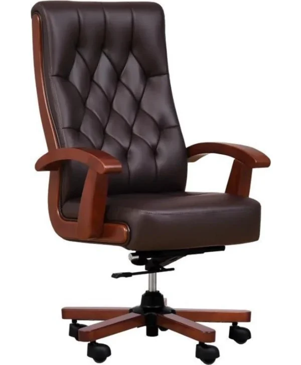 Consul Leather Armchair Ανάκλιση/Ρυθμιζόμενα Μπράτσα A840 Brown