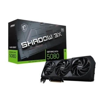 MSI GeForce RTX 5080 16GB GDDR7 Shadow 3X OC Κάρτα Γραφικών 4711377292498