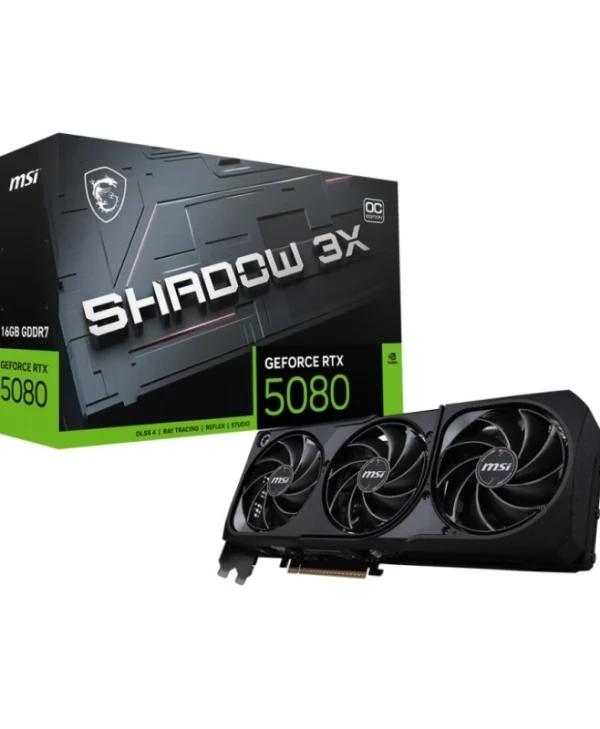 MSI GeForce RTX 5080 16GB GDDR7 Shadow 3X OC Κάρτα Γραφικών 4711377292498