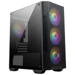 MSI MAG Forge M100A Gaming Micro Tower Κουτί Υπολογιστή με Πλαϊνό Παράθυρο και RGB Φωτισμό Μαύρο 306-7G20A21-809