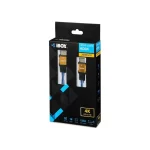 iBox HDMI 2.0 Premium High Speed 4K 60Hz HDR Braided Cable HDMI male - HDMI male 1.5m Μπλε ITVFHD04 - Image 2
