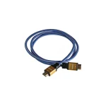 iBox HDMI 2.0 Premium High Speed 4K 60Hz HDR Braided Cable HDMI male - HDMI male 1.5m Μπλε ITVFHD04 - Image 3