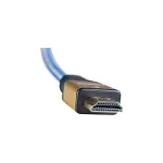 iBox HDMI 2.0 Premium High Speed 4K 60Hz HDR Braided Cable HDMI male - HDMI male 1.5m Μπλε ITVFHD04 - Image 4